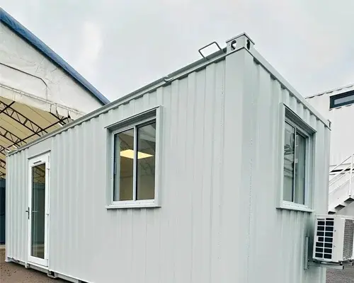 21ft x 8ft Custom Office Cabin – Refurbished Portable Building with A/C & Glazed Door